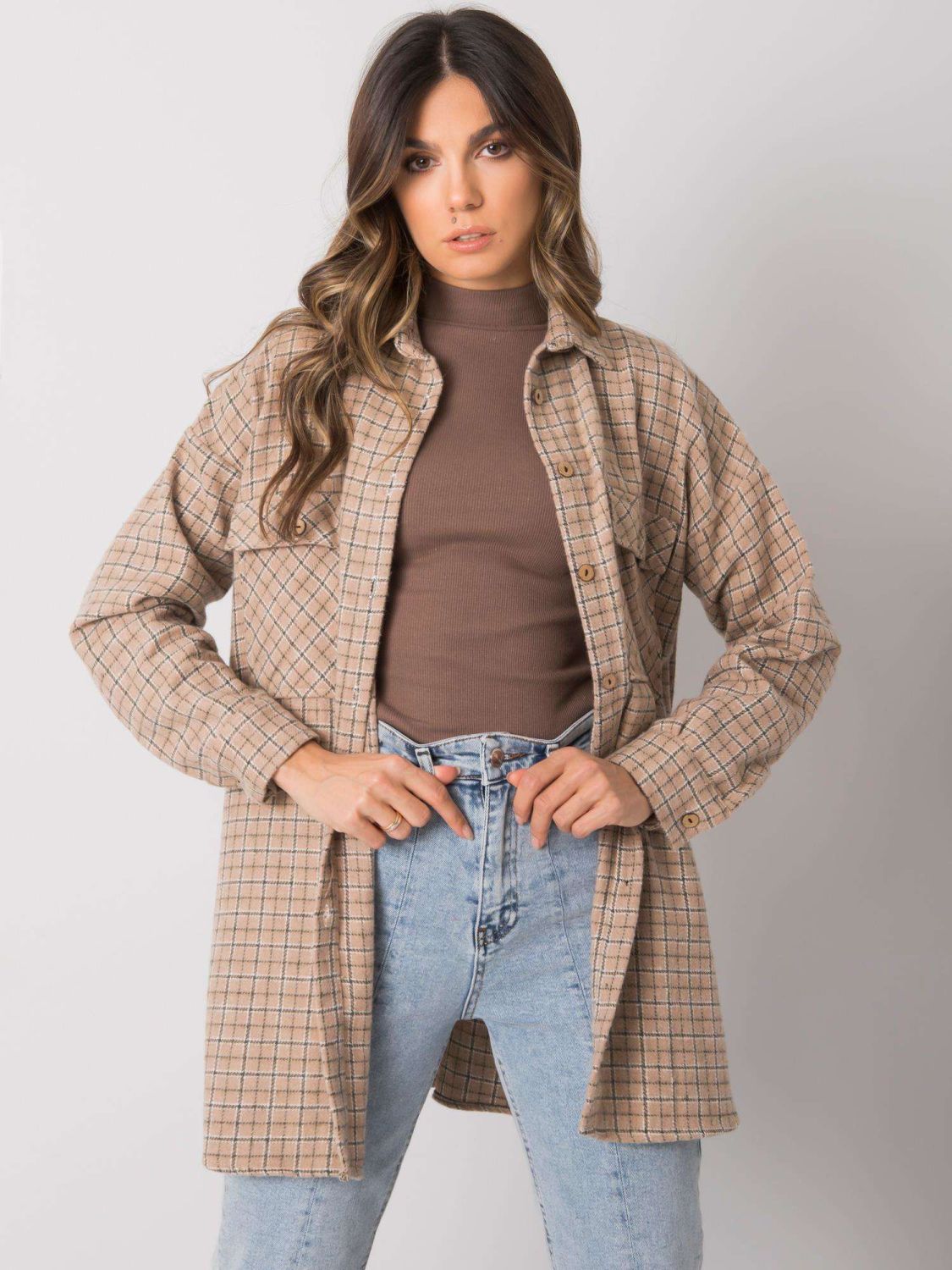 Beige Long Sleeve Shirt