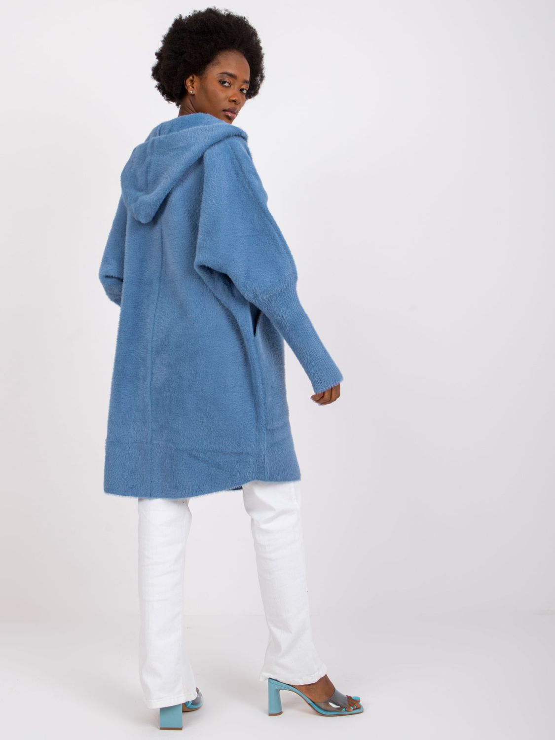 Elegant Transitional Coat in Dark Blue