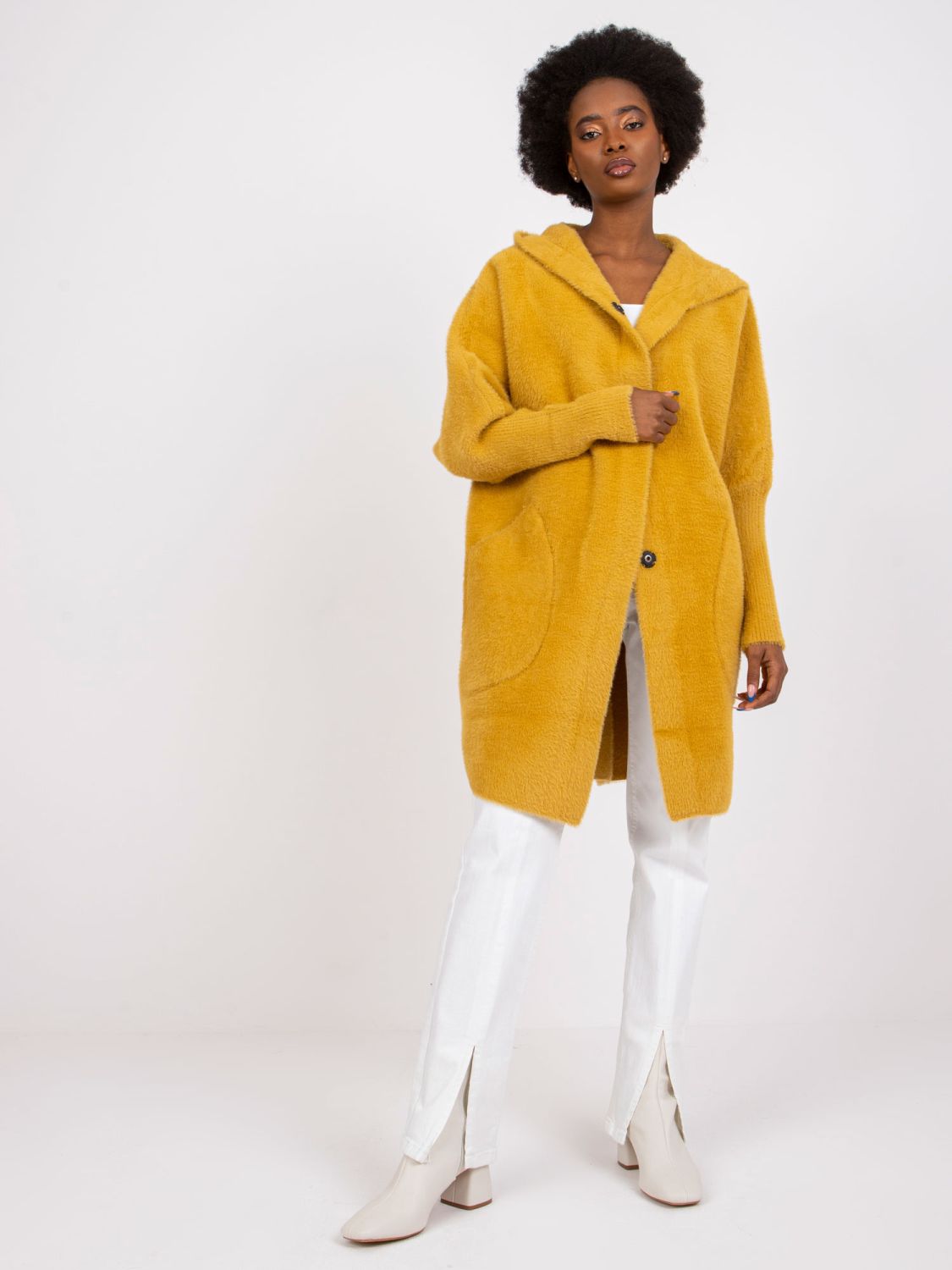 Transitional Coat in Dark Yellow