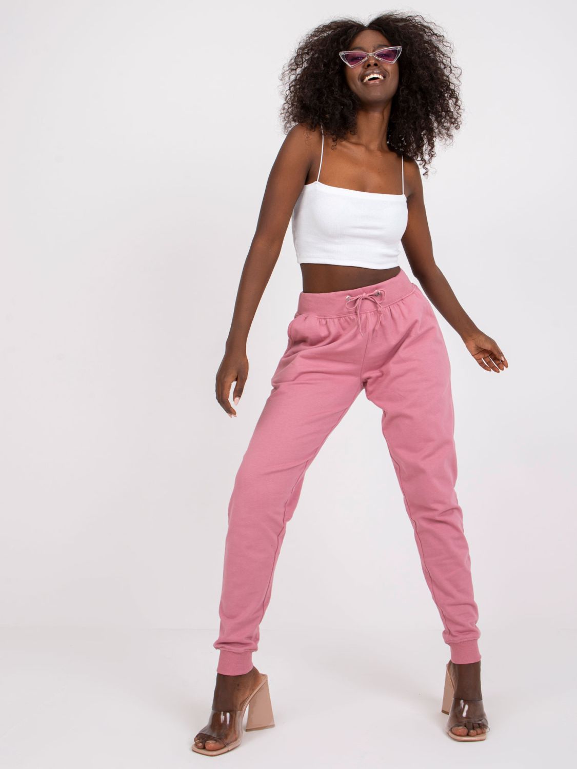 Stylish Joggers in Dark Pink