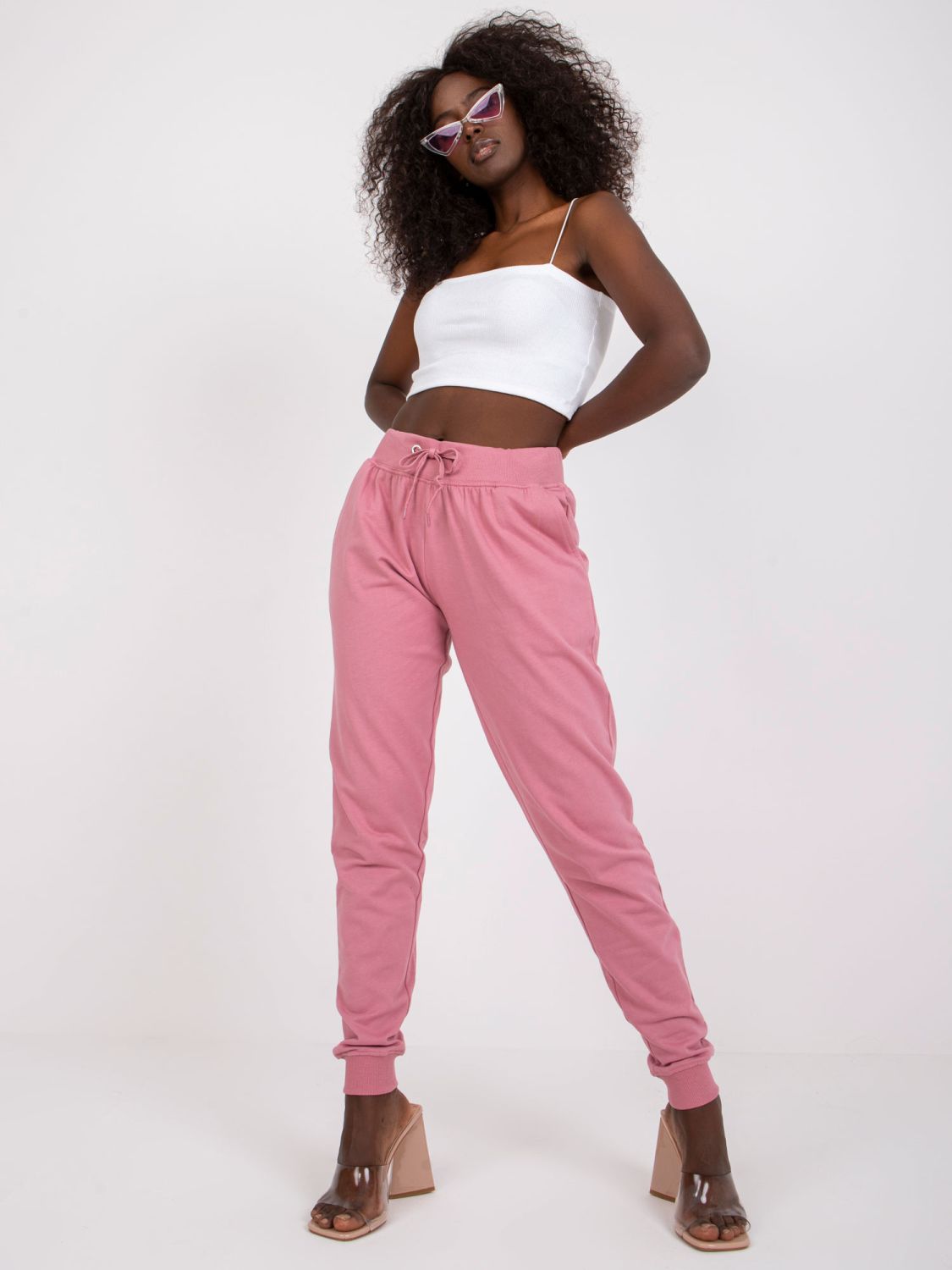 Stylish Joggers in Dark Pink