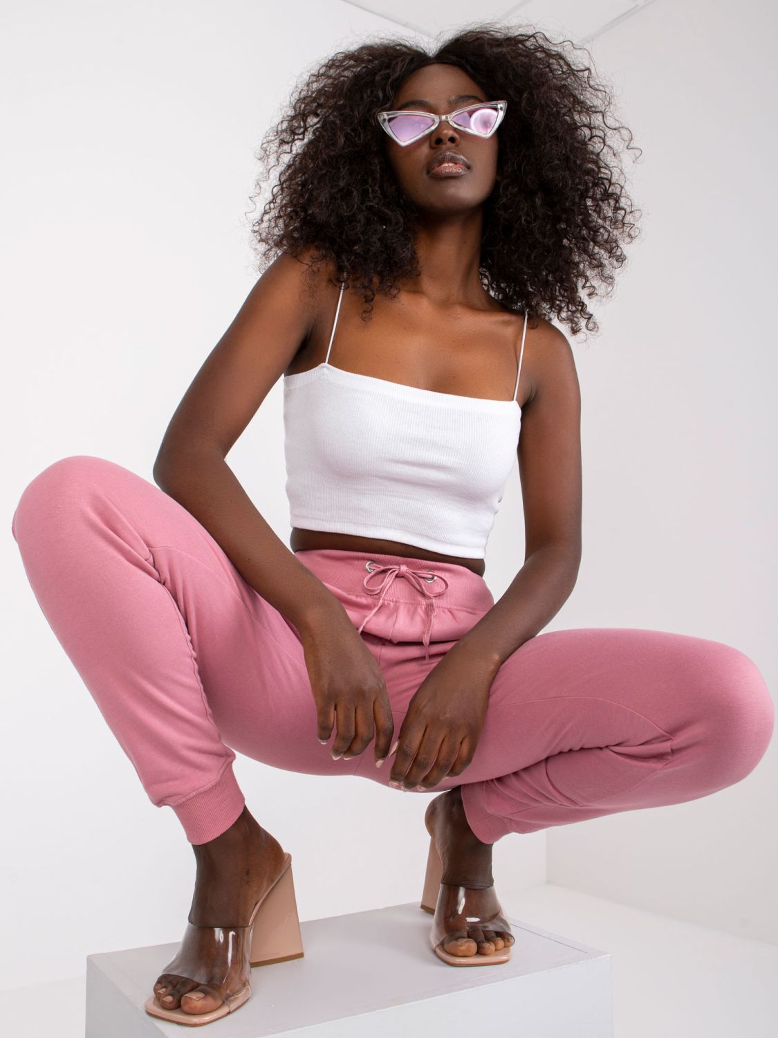 Stylish Joggers in Dark Pink