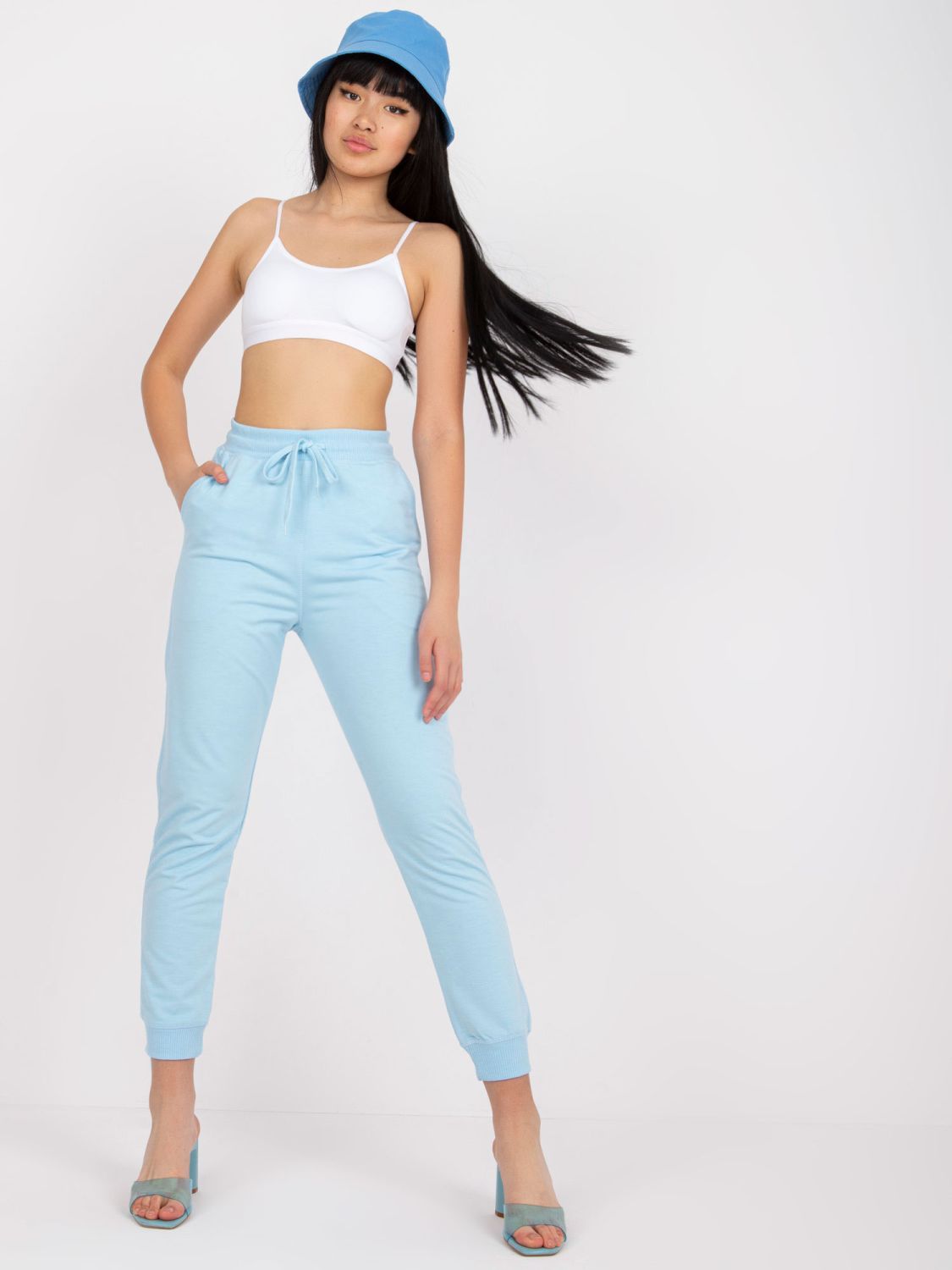 Stylish Jogging Pants in Light Blue