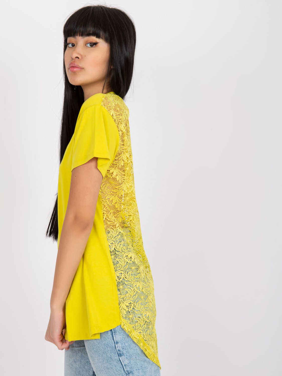 Lime Green Short Sleeve Blouse