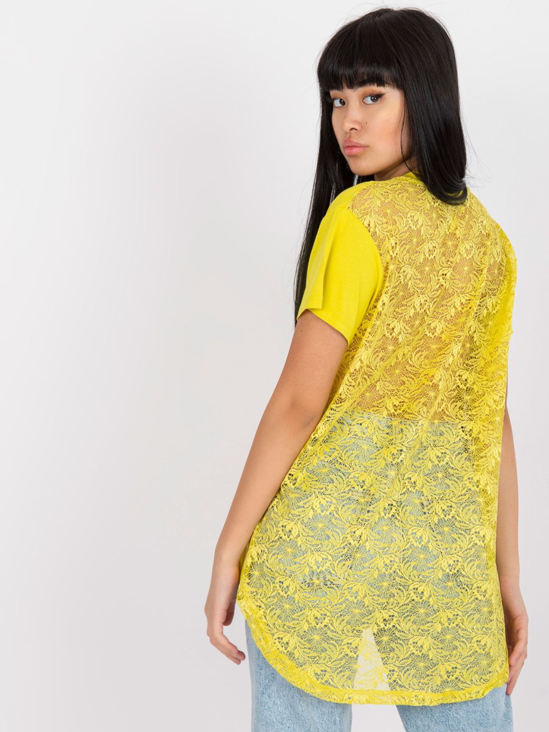 Lime Green Short Sleeve Blouse