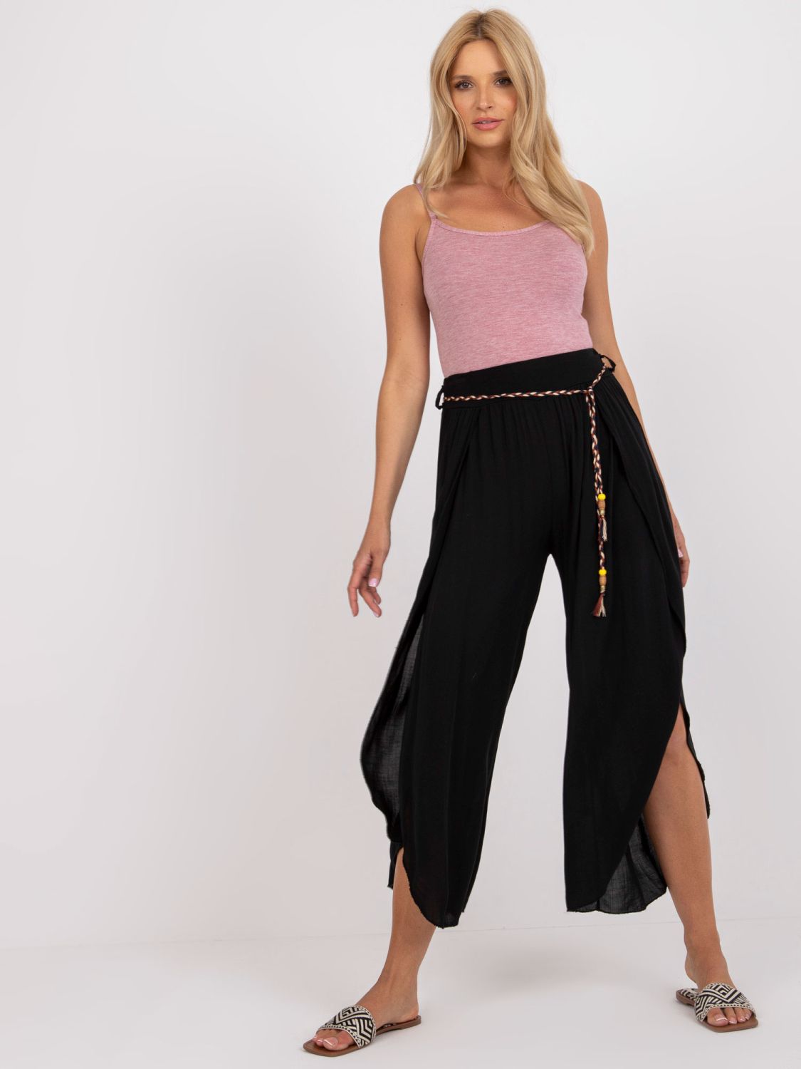Elegant Black High-Waisted Pants