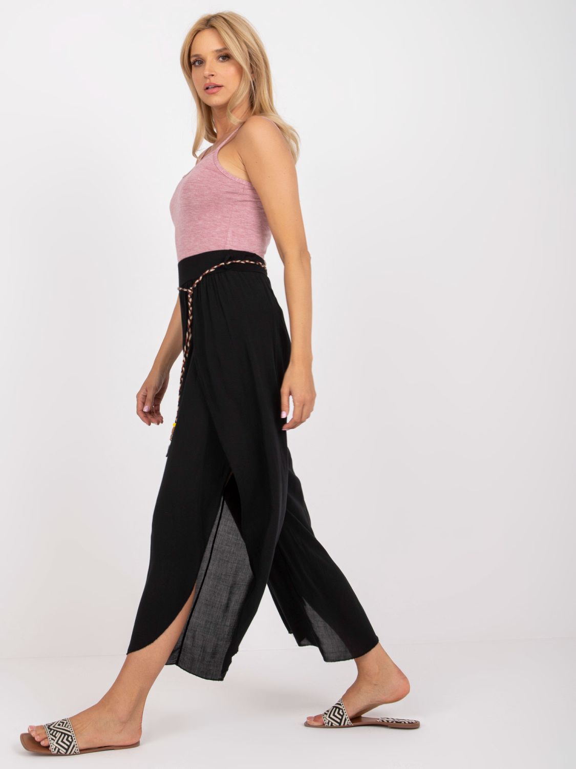 Elegant Black High-Waisted Pants