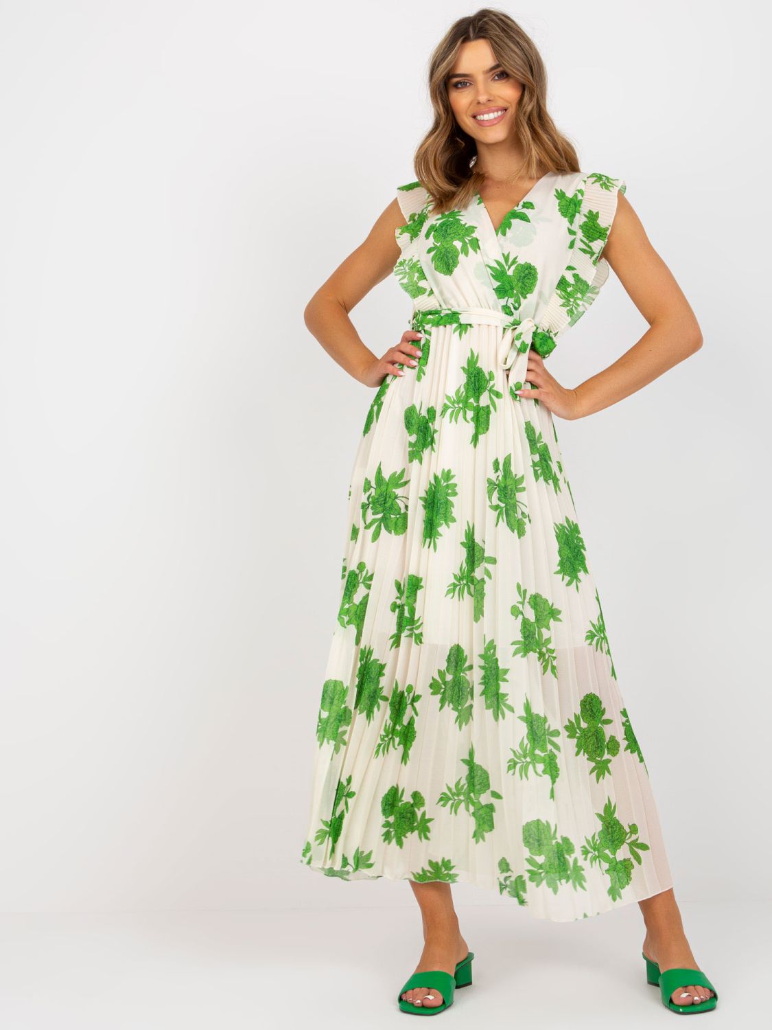 Elegant Green Midi Dress