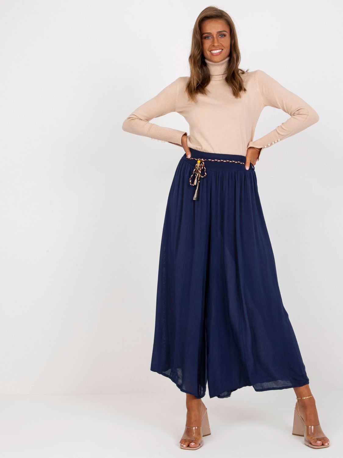 Navy Palazzo Pants Surie OCH BELLA