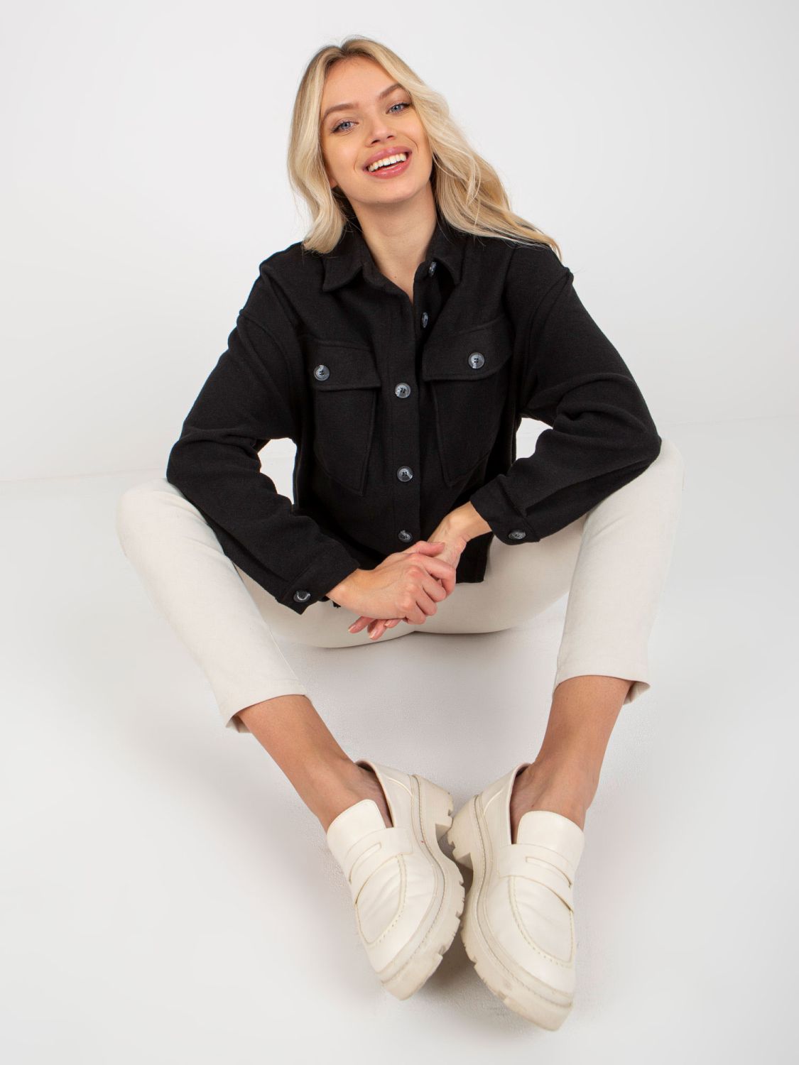 Black Shirt with Pockets