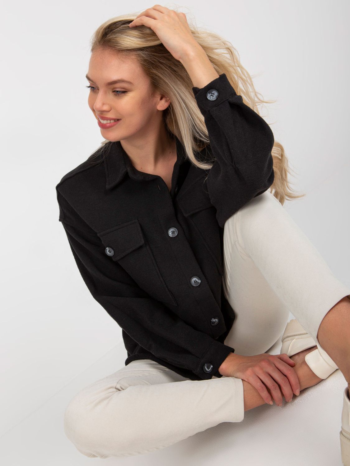 Black Shirt with Pockets