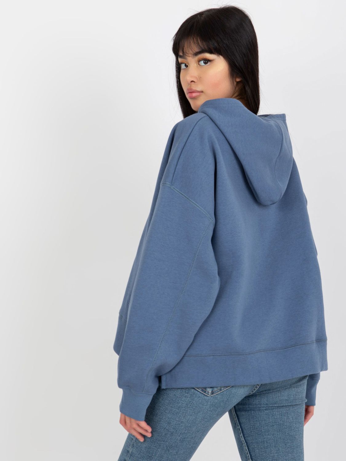 Dark Blue Hoodie with Slits MAYFLIES