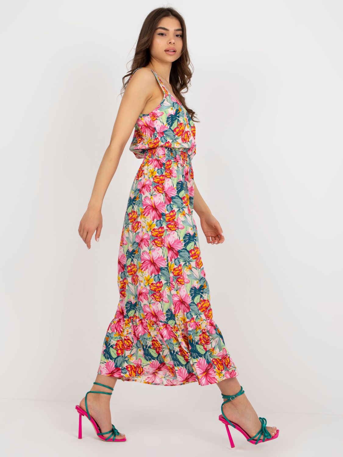 Coral Sleeveless Dress FRESH MADE