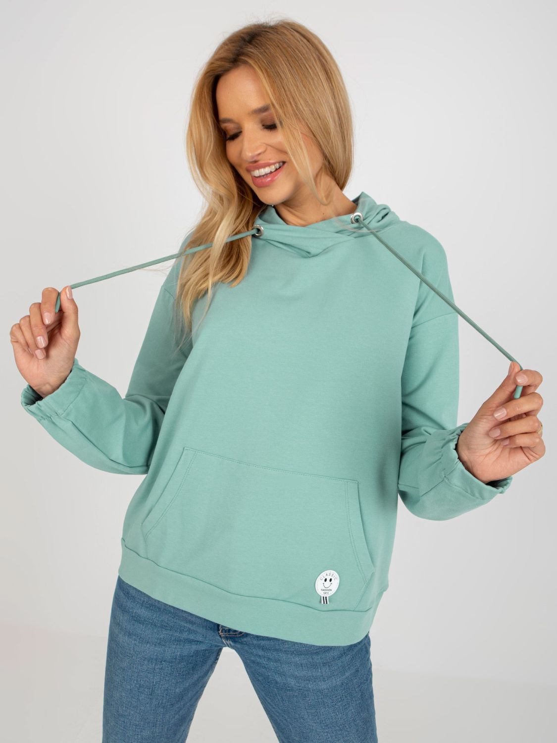 Pistachio Women's Hoodie with Patch
