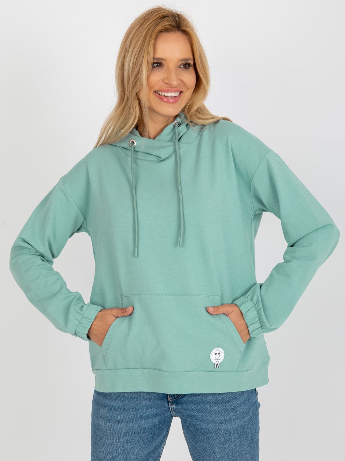 Pistachio Women's Hoodie with Patch