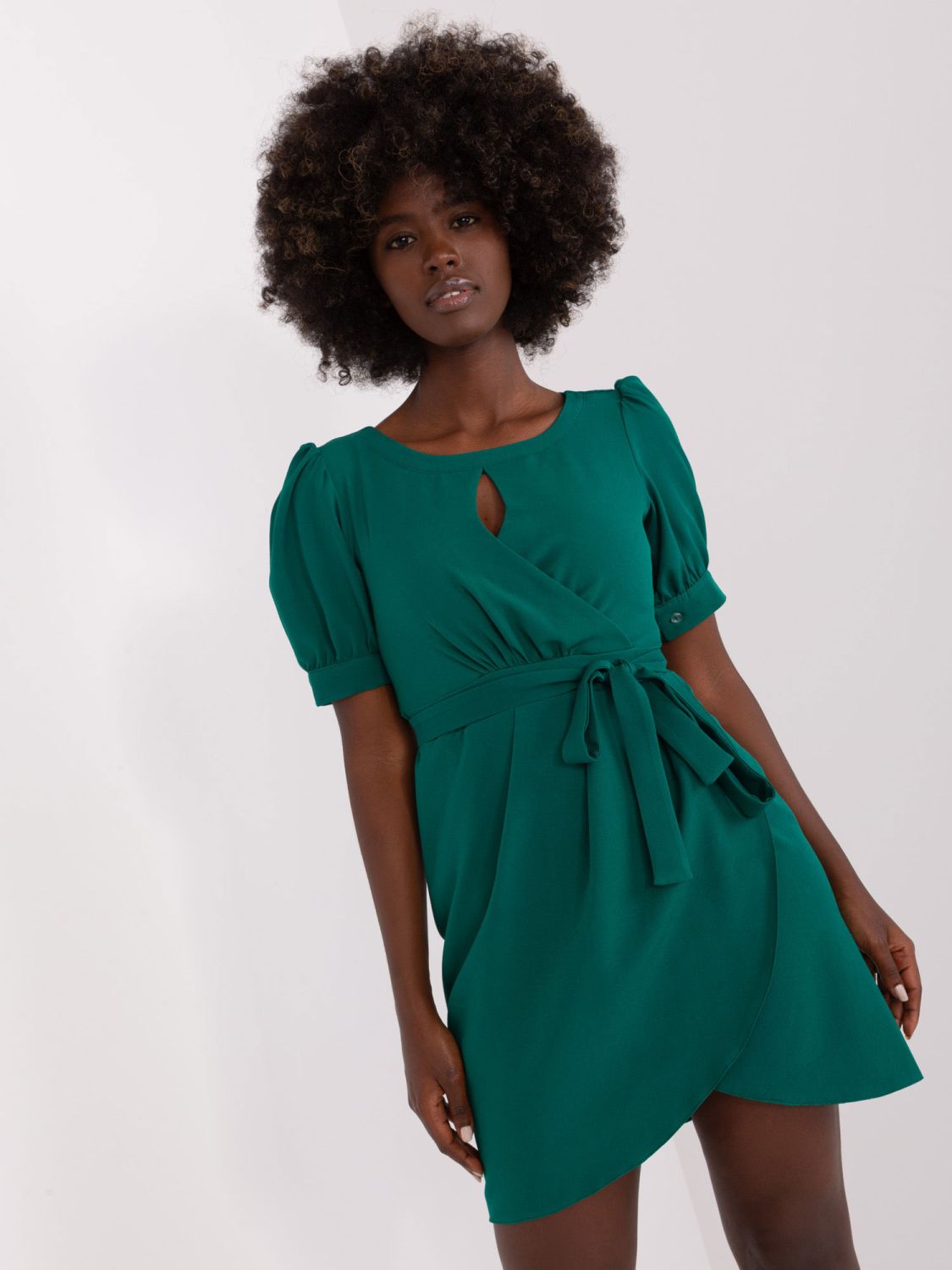 Dark Green Cocktail Dress Severin