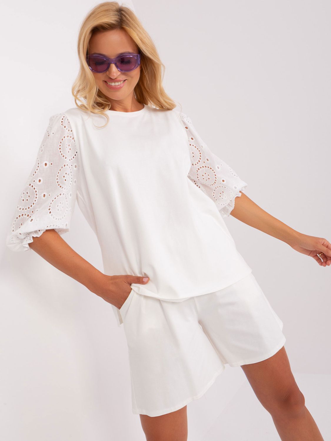 Ecru Women's Summer Set in Cotton