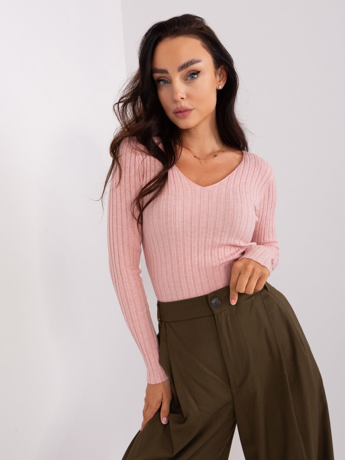Light Pink Classic Knit Sweater
