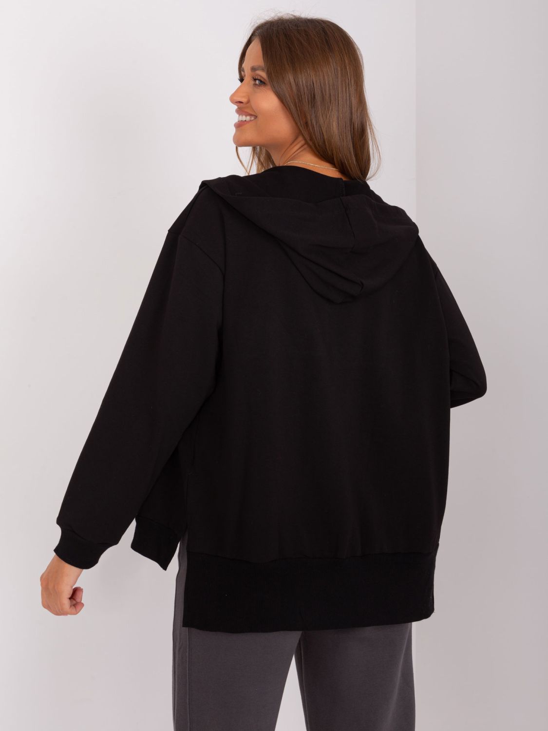 Black Asymmetrical Hoodie