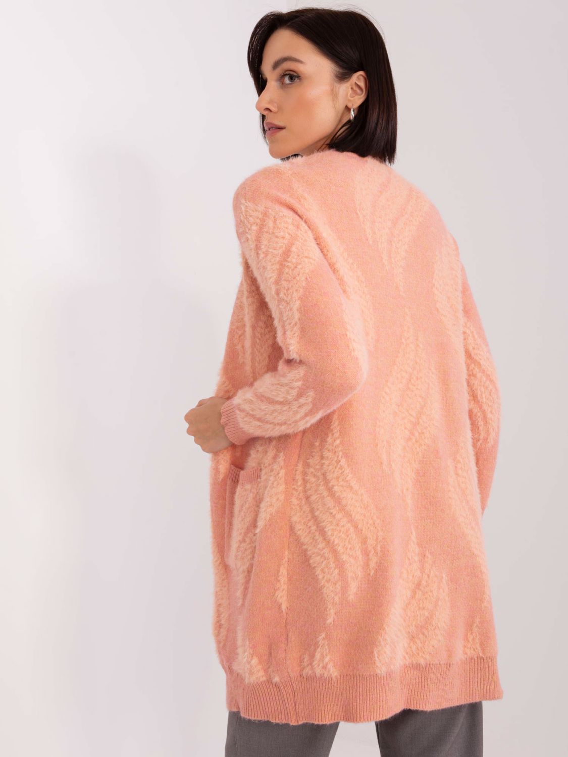 Pink Cardigan with Pockets