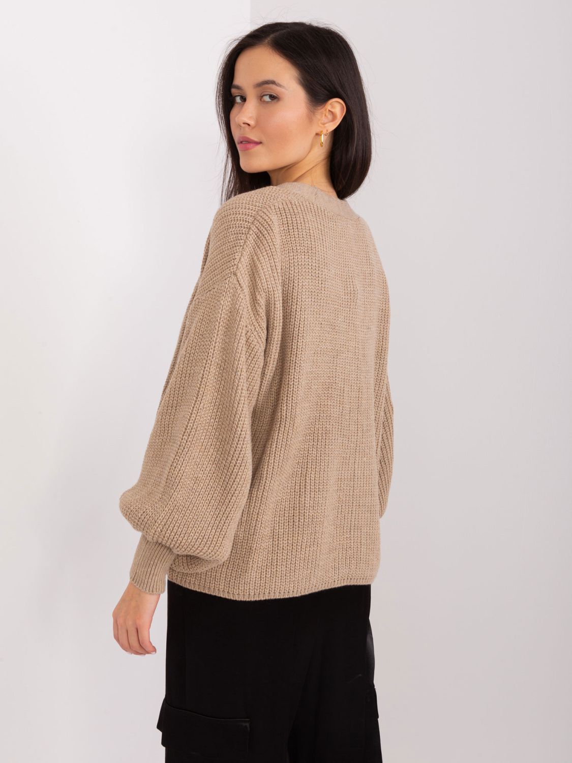 Beige Set with Short Cardigan
