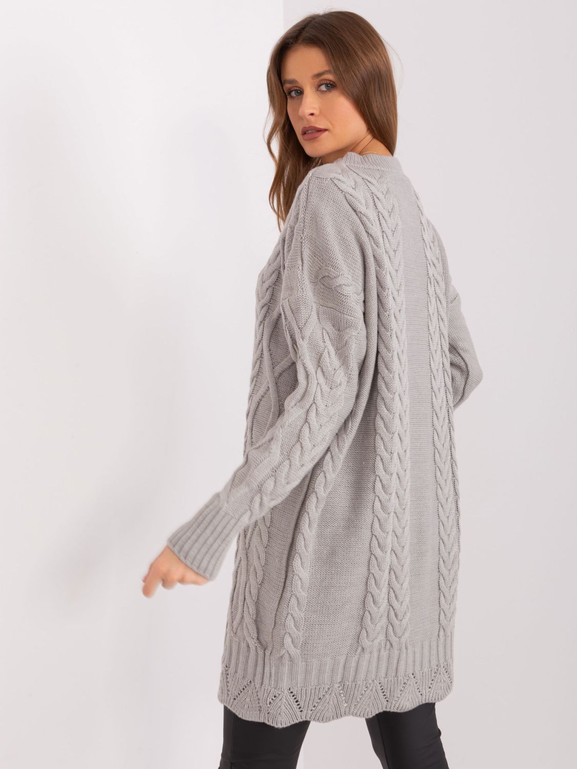 Stylish Gray Midi Dress