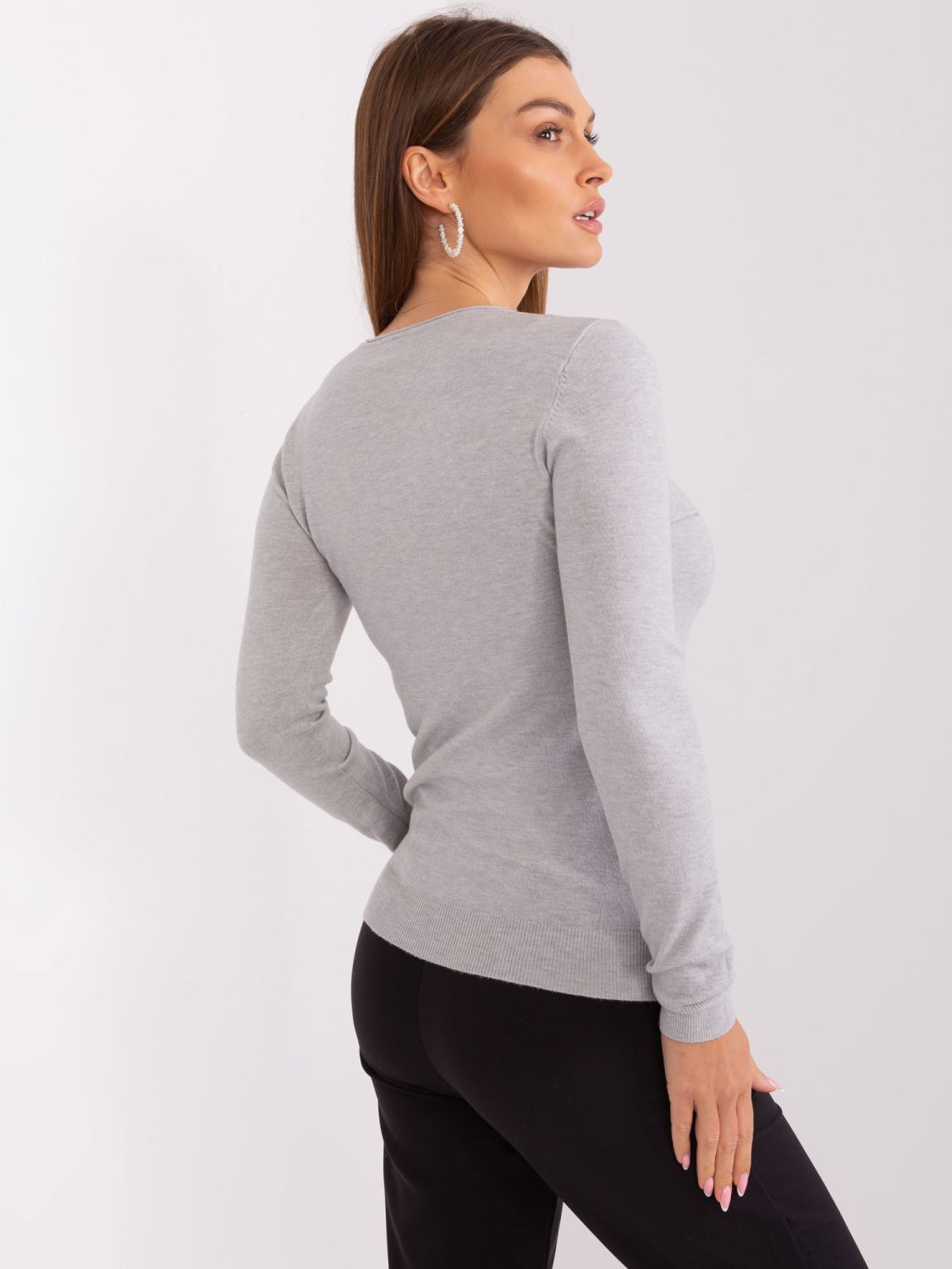 Gray Long Sleeve Sweater