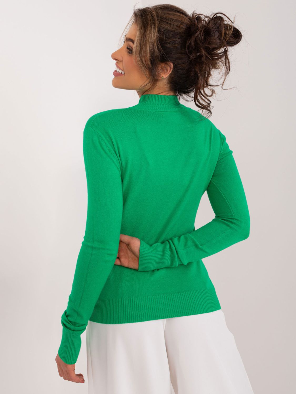 Green Turtleneck Sweater