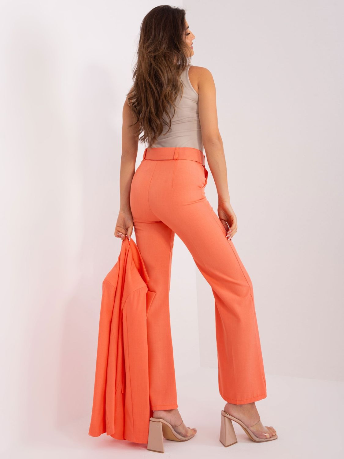 Elegant Fluo Orange Pants