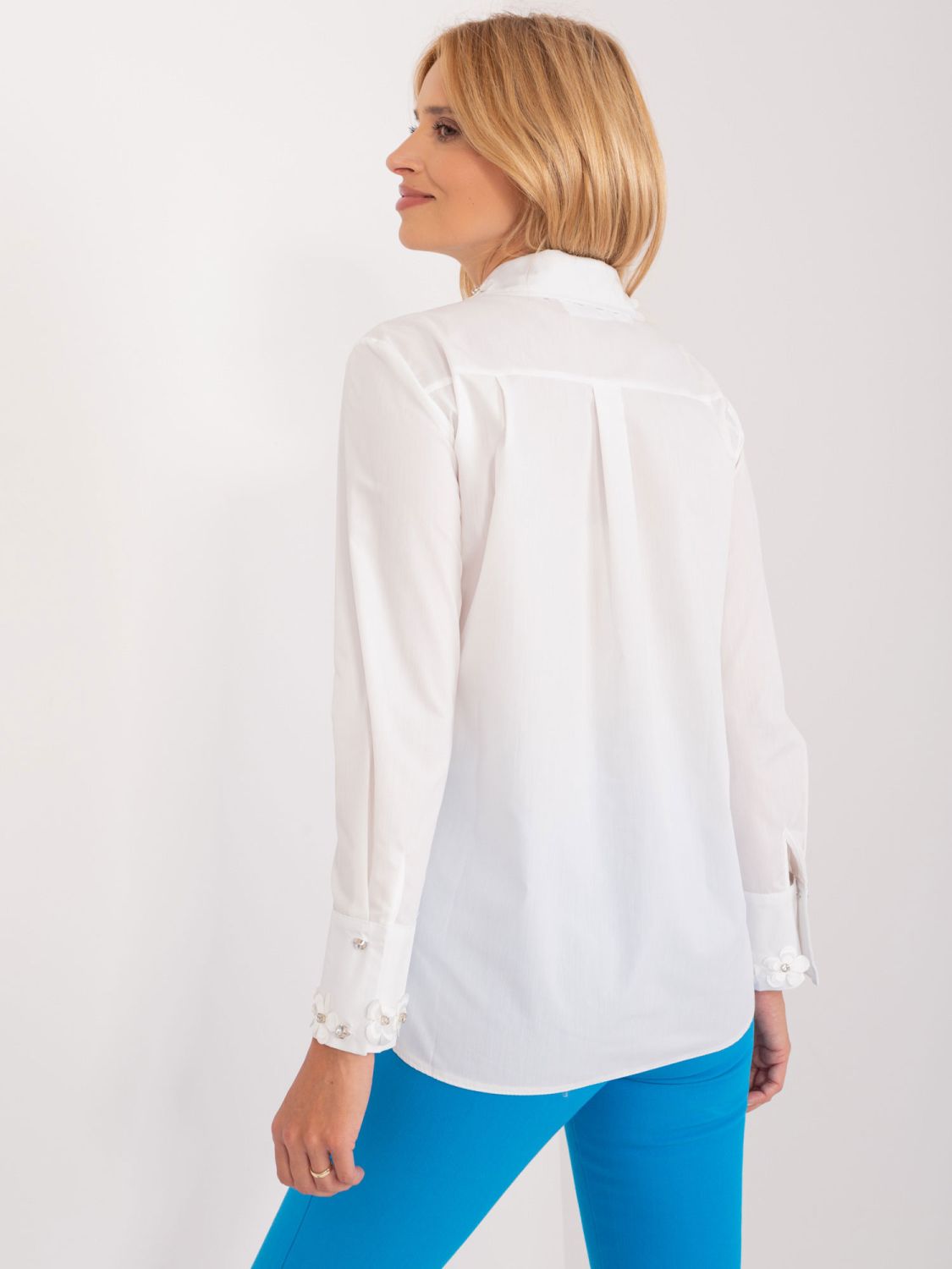 Classic White Shirt with Zirconia