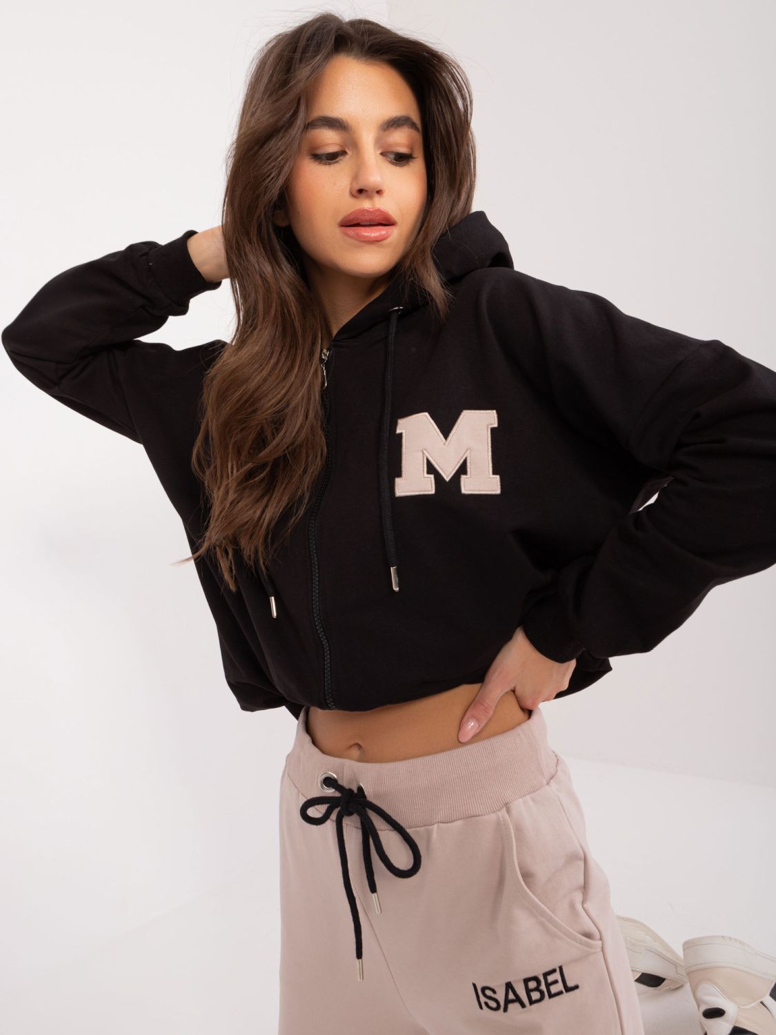 Stylish Black Hoodie Set
