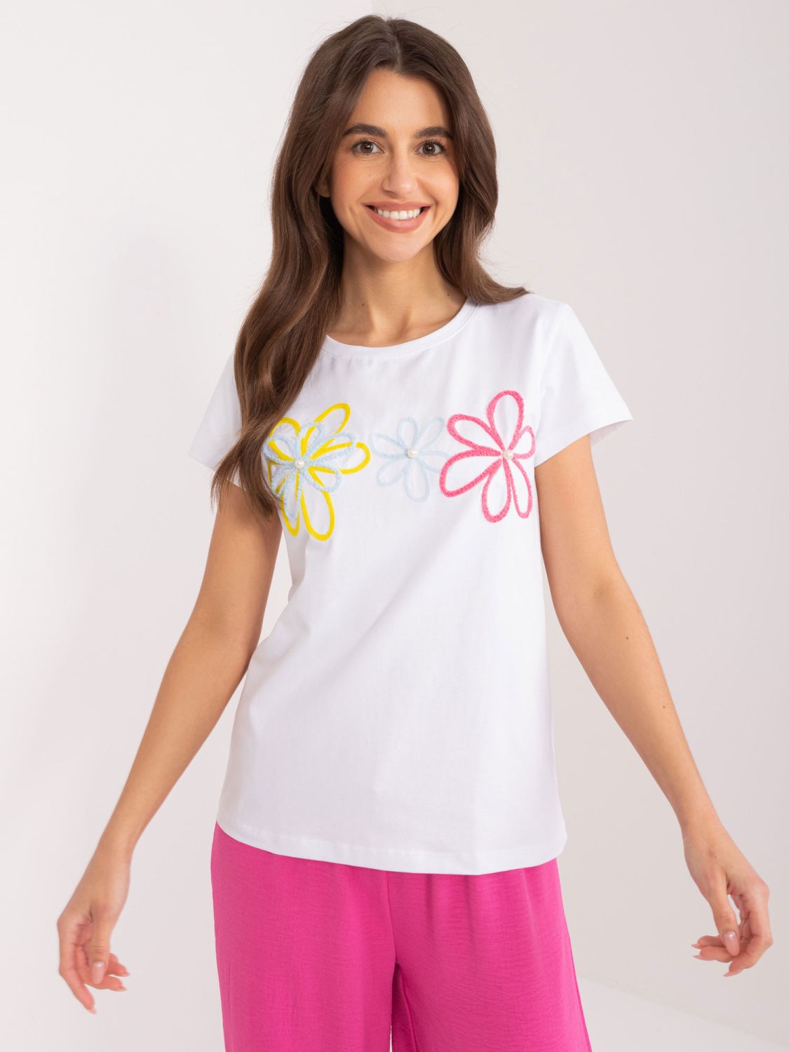 White T-Shirt with Application