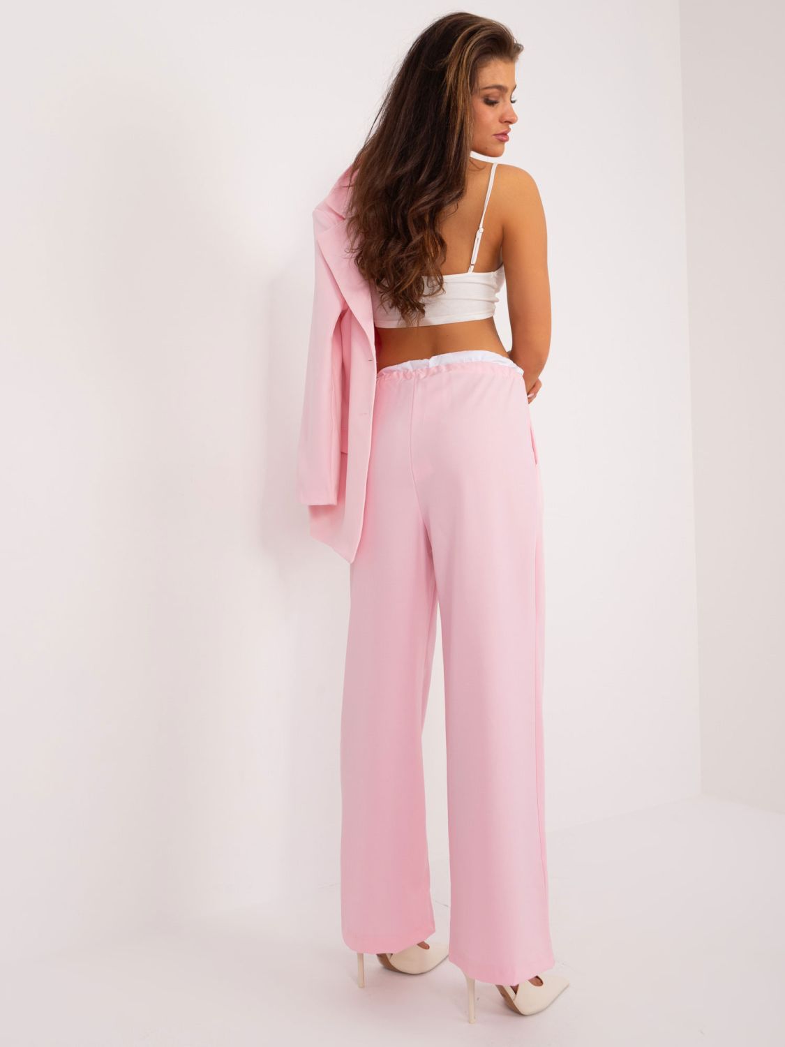 Elegant Palazzo Pants in Light Pink