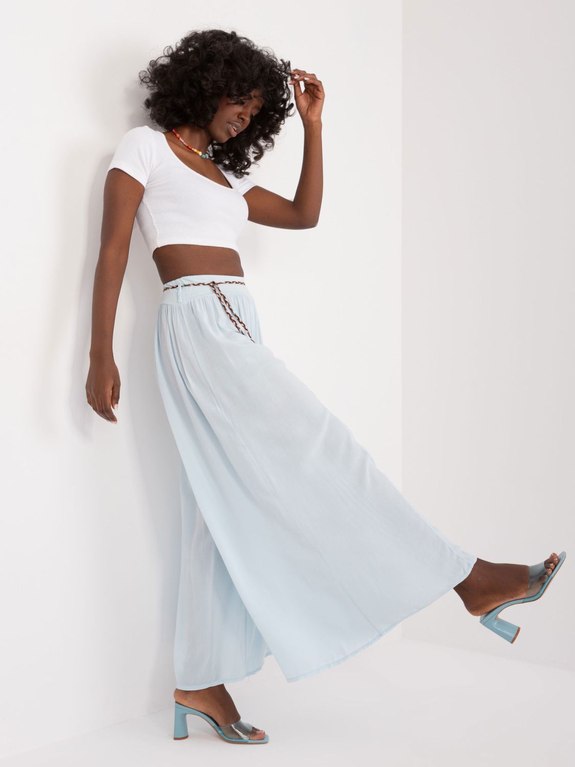 Elegant Palazzo Pants in Blue