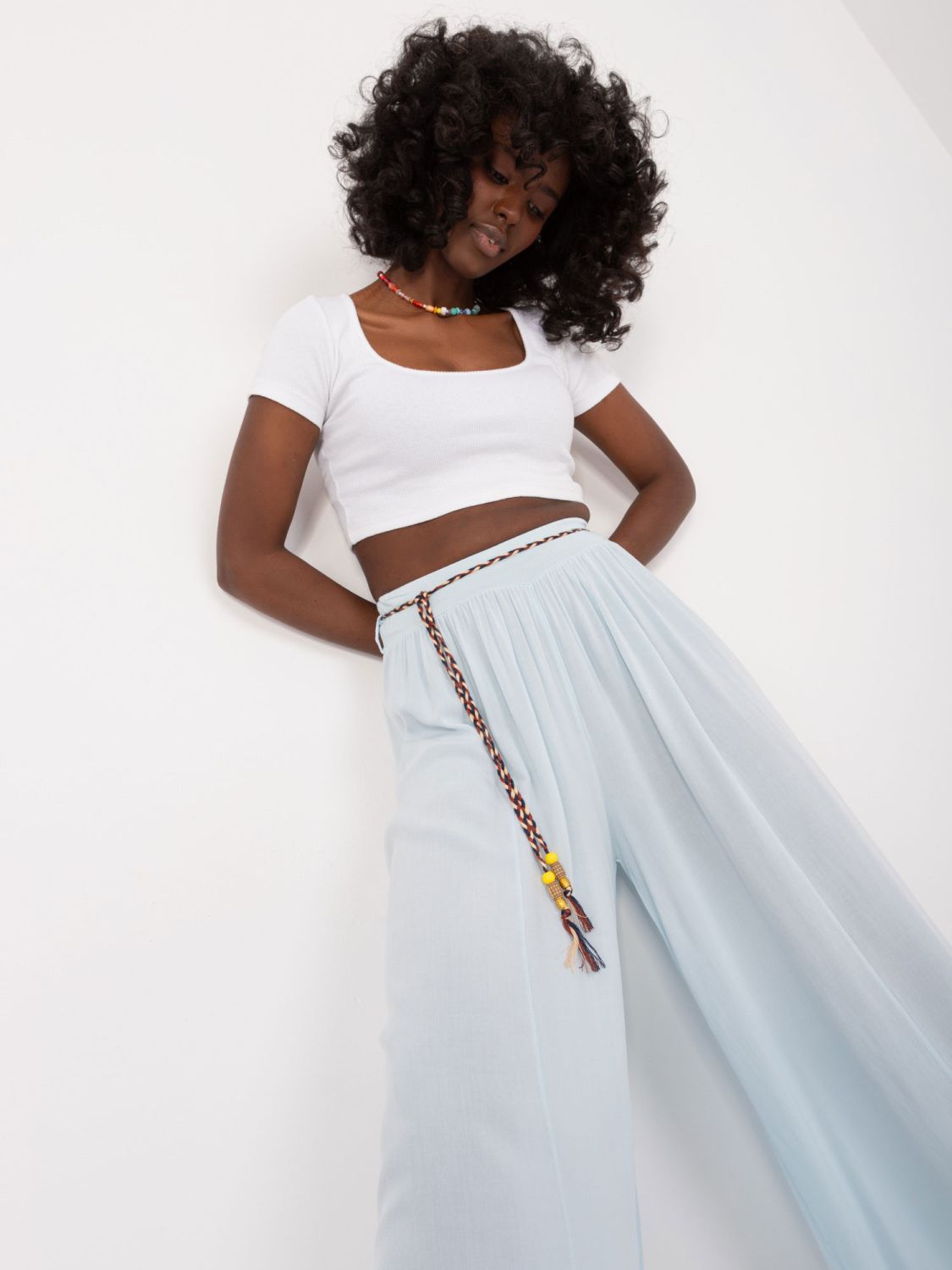 Elegant Palazzo Pants in Blue