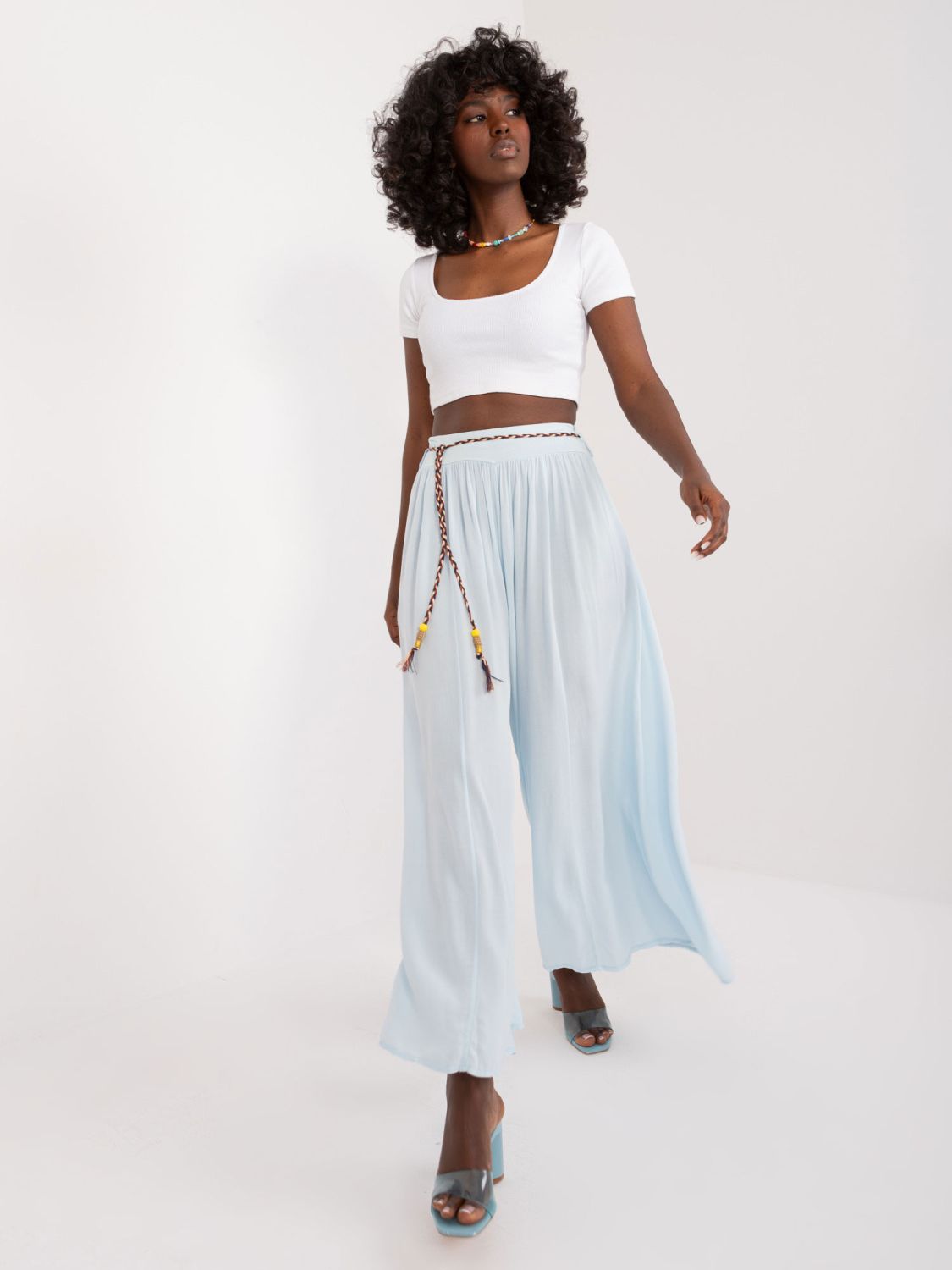 Elegant Palazzo Pants in Blue