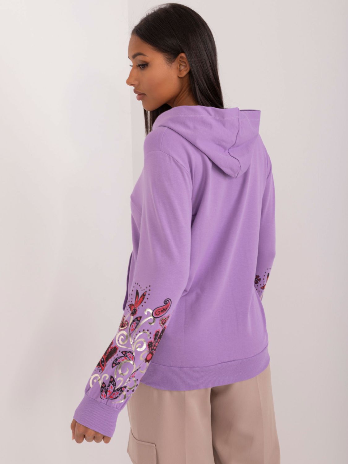Light Purple Hooded Sweatshirt