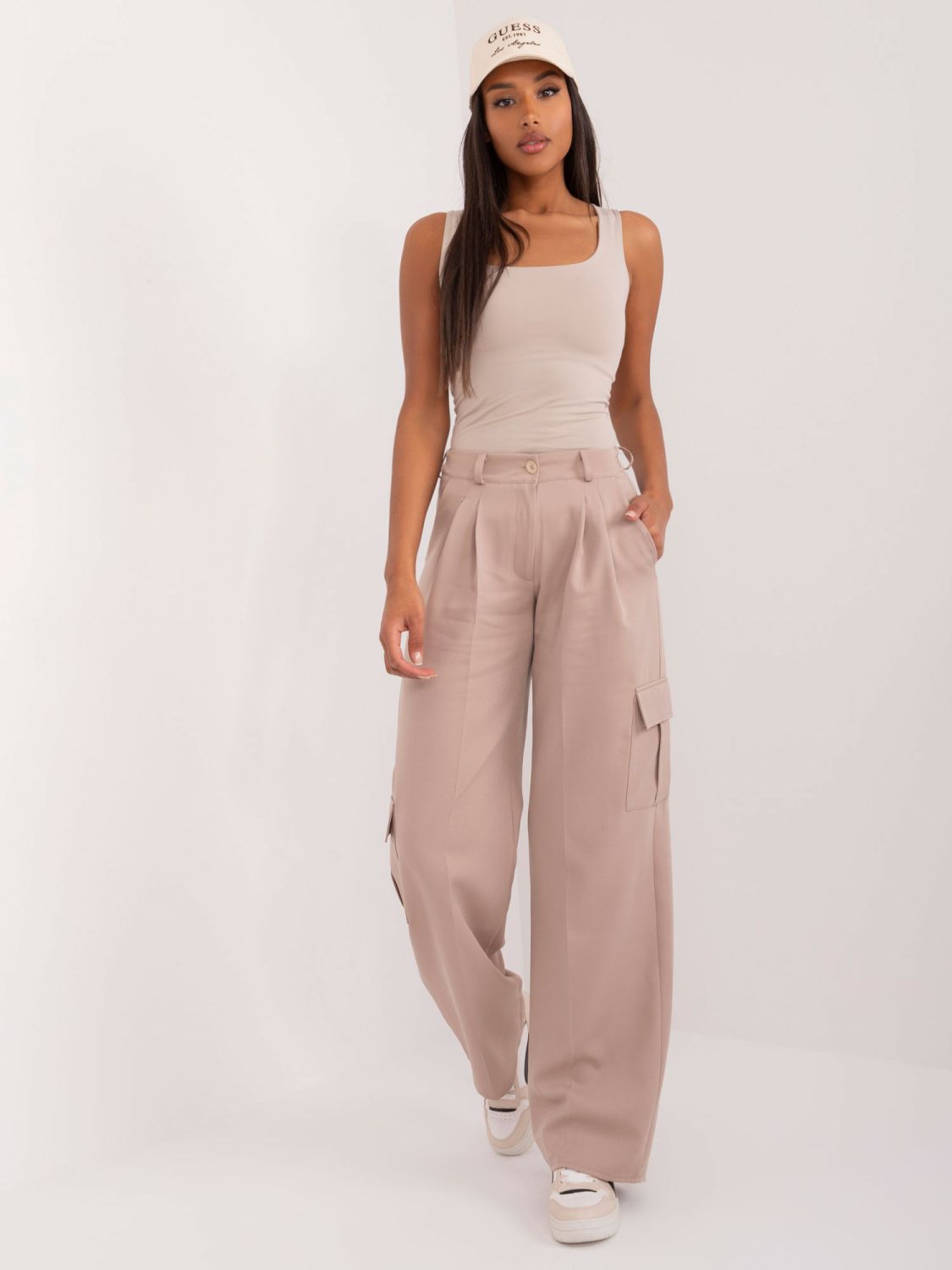 Beige Cargo Pants