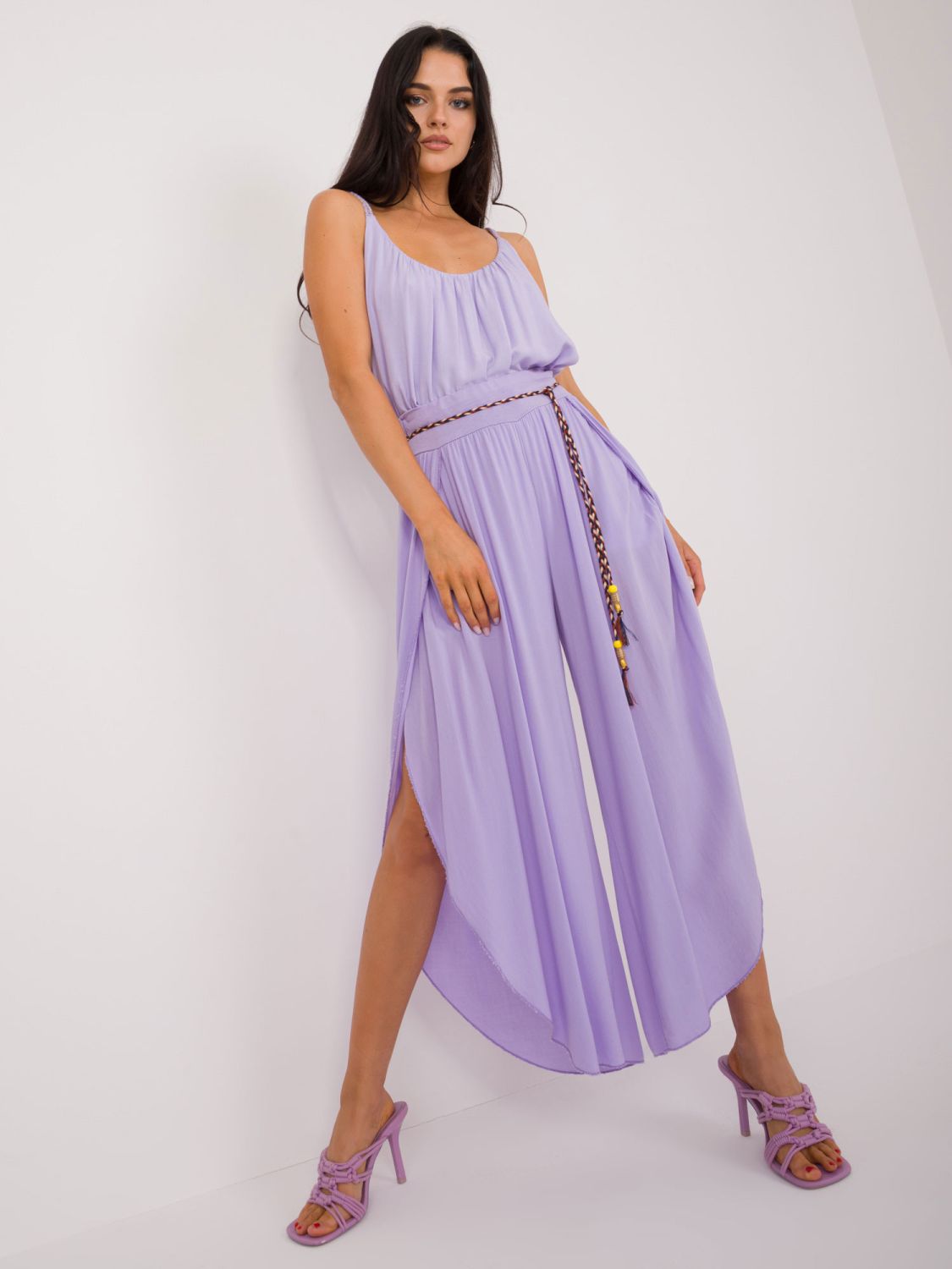 Stylish Wide-Leg Pants in Light Purple