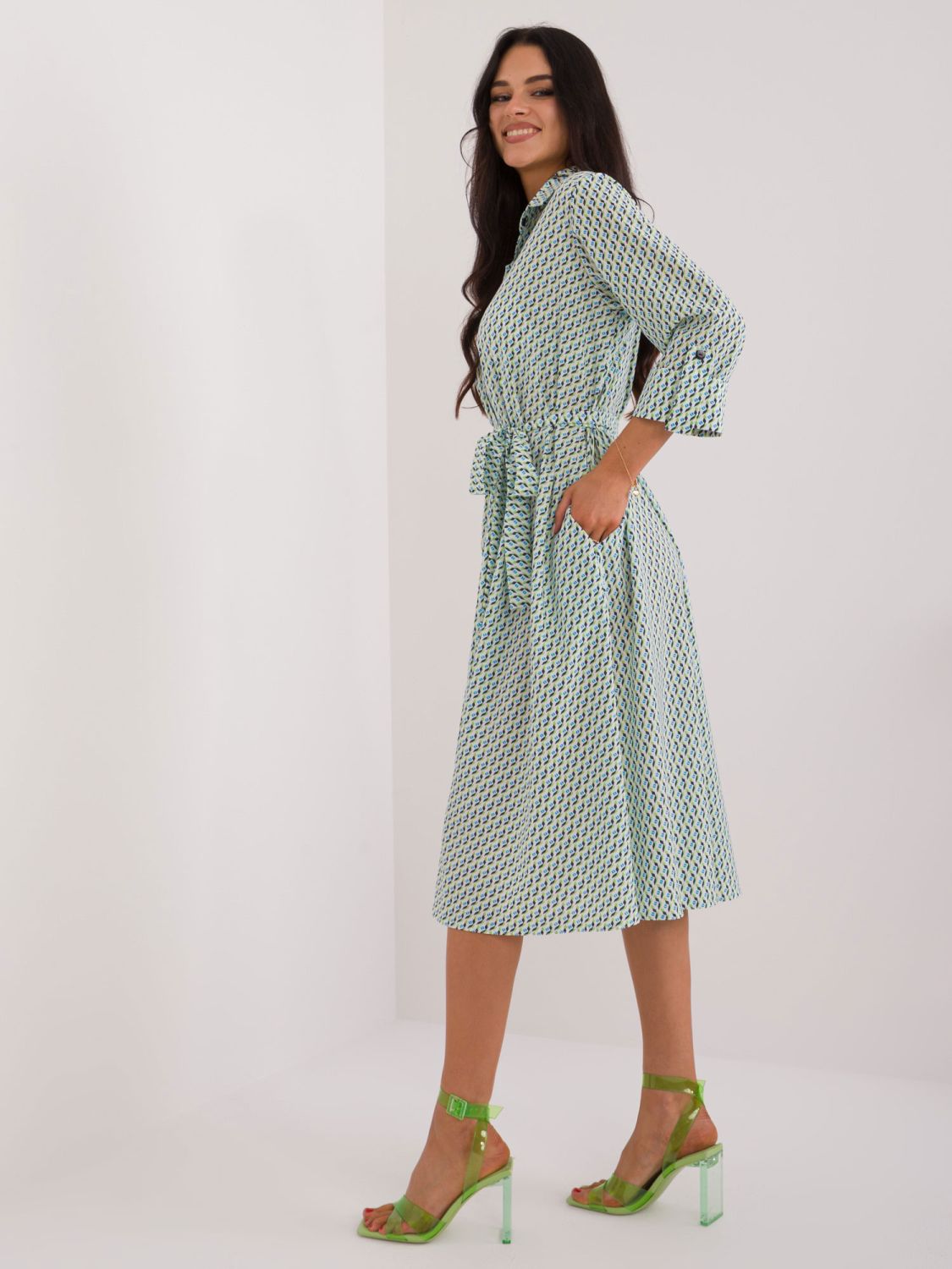 Comfortable Midi Dress with Print