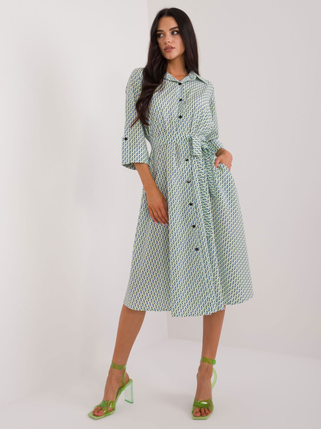 Comfortable Midi Dress with Print