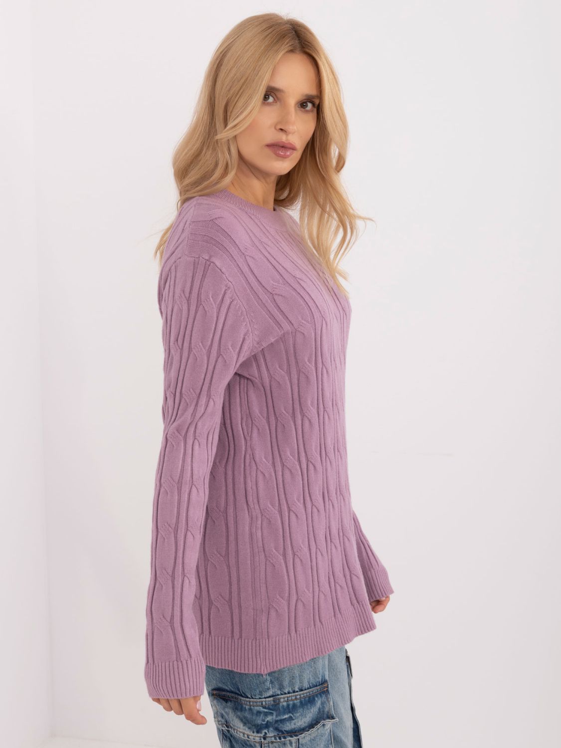 Purple Long Sleeve Sweater
