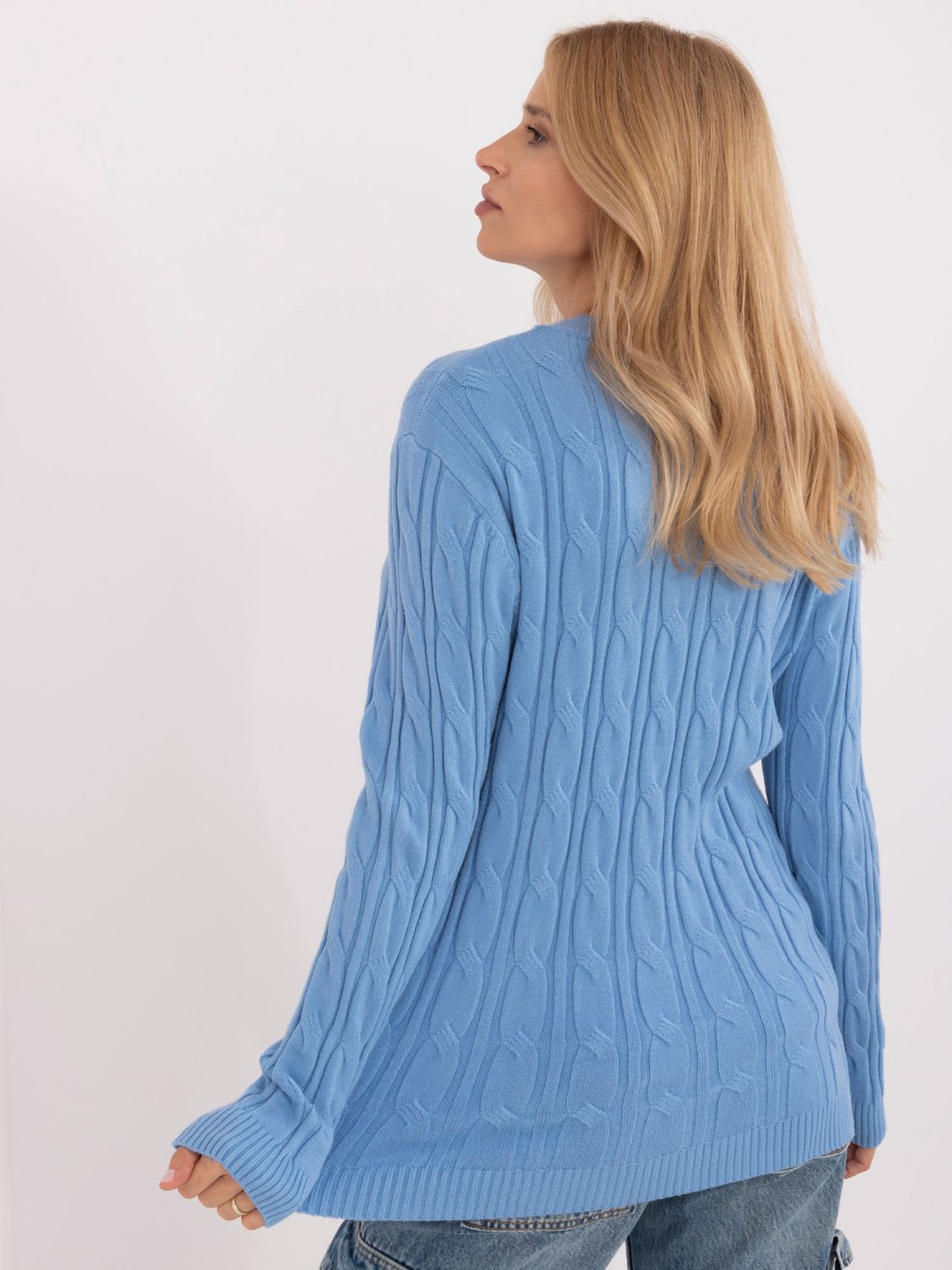 Blue Long Sleeve Sweater