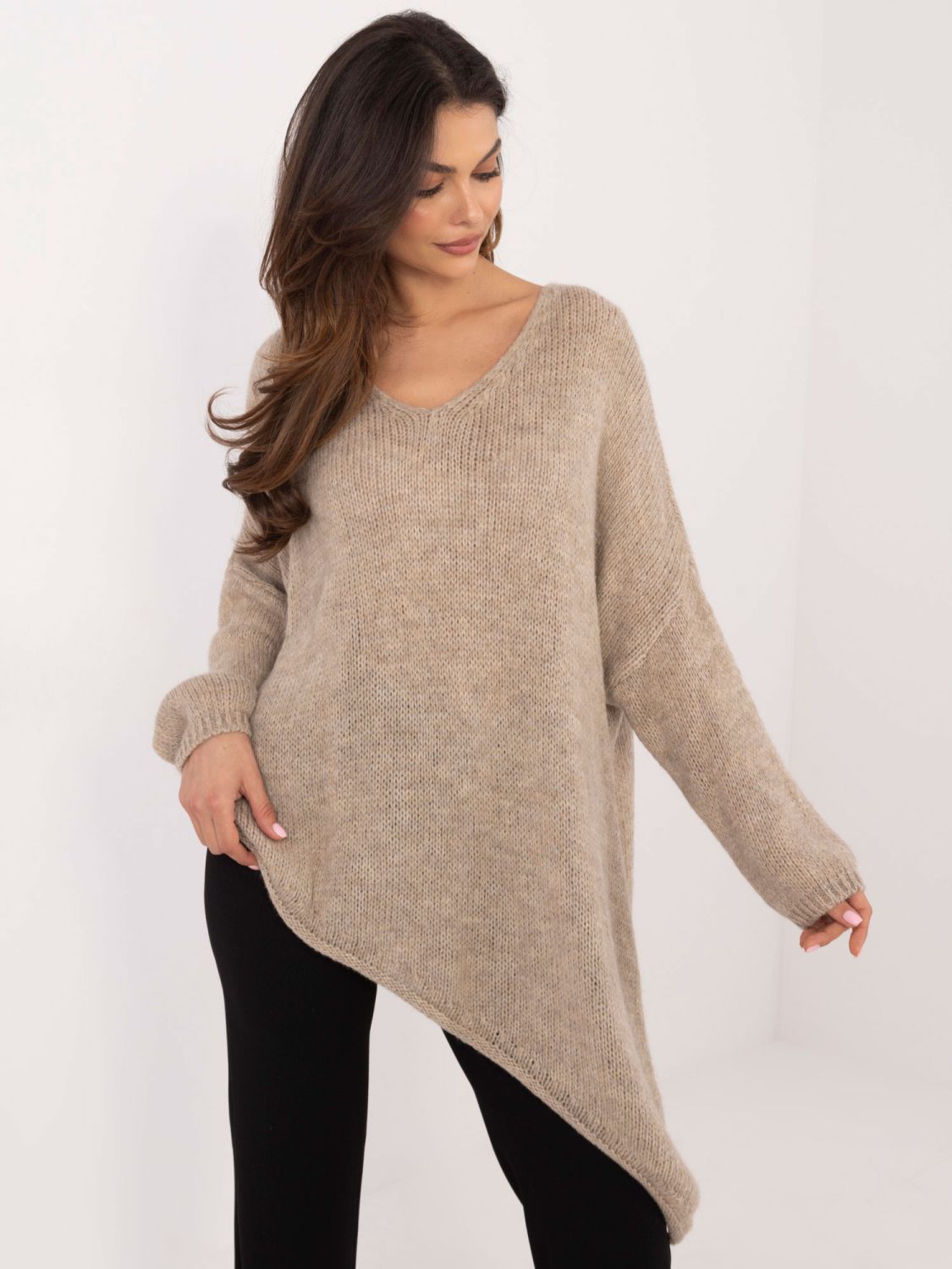 Beige Long Sleeve Sweater