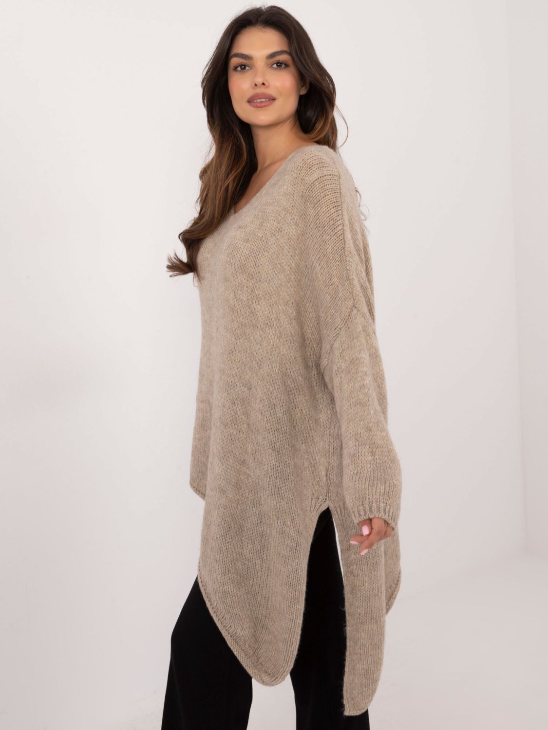 Beige Long Sleeve Sweater