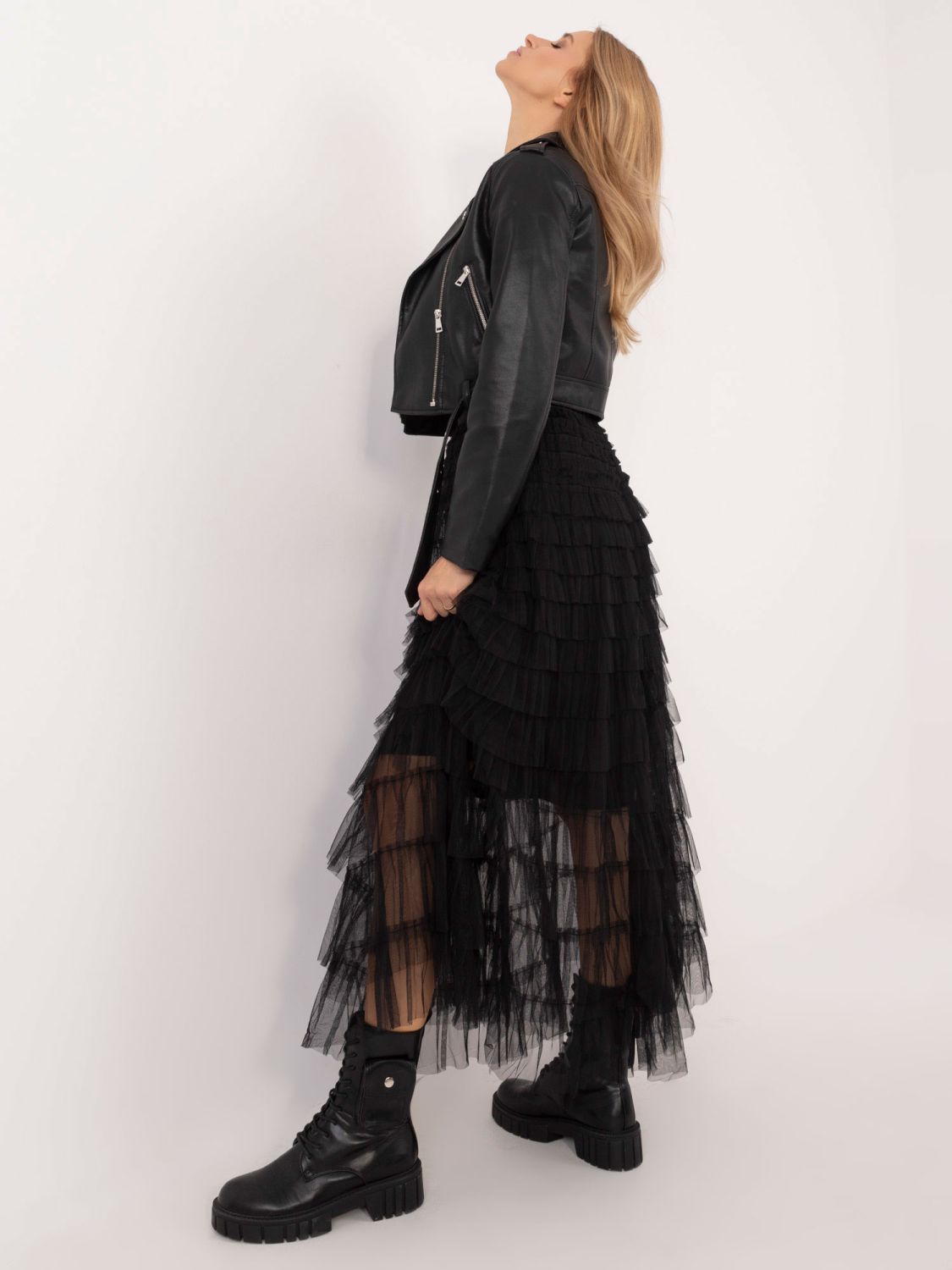 Elegant Midi Tulle Skirt