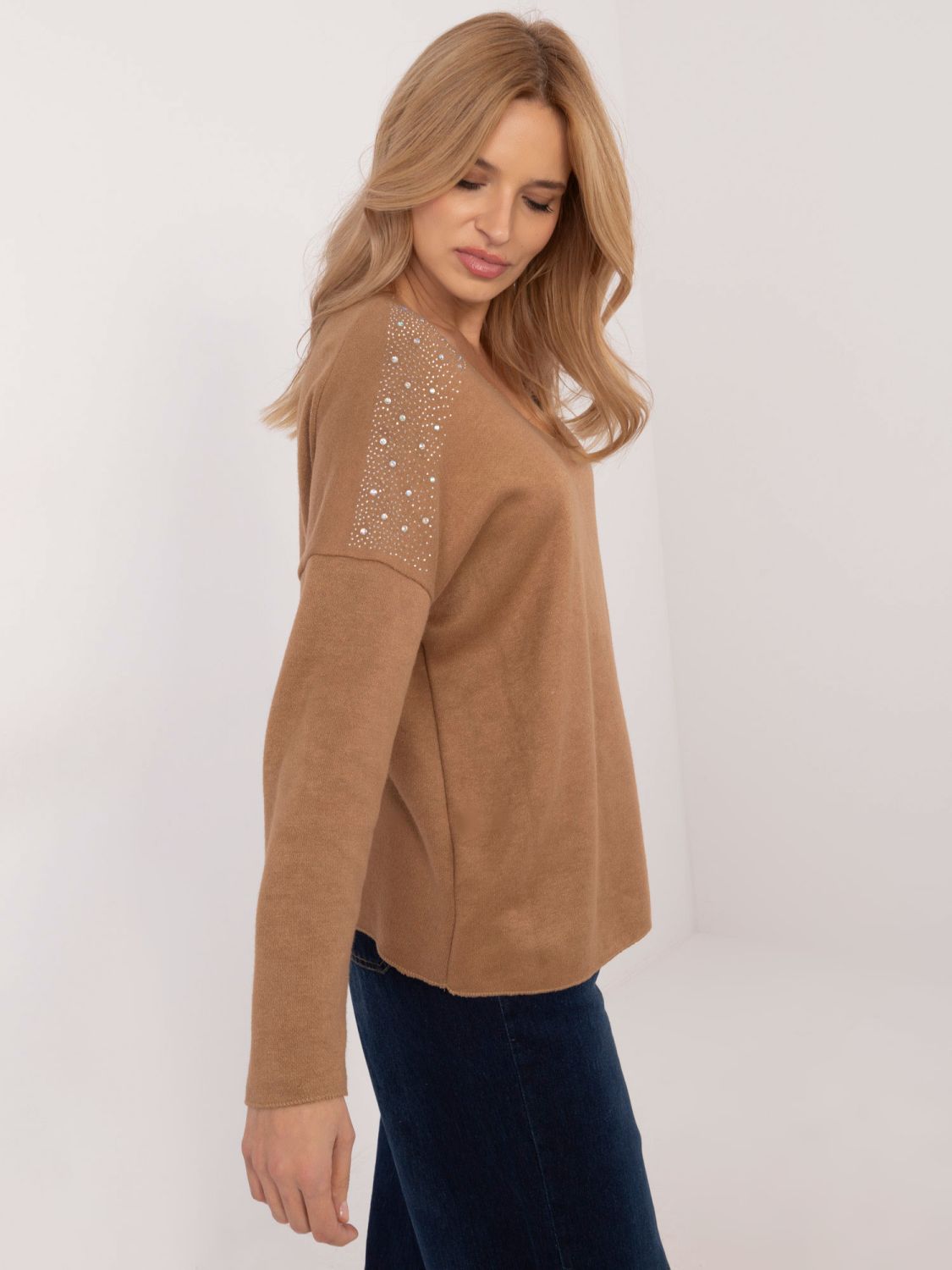 Elegant Sweater with Application