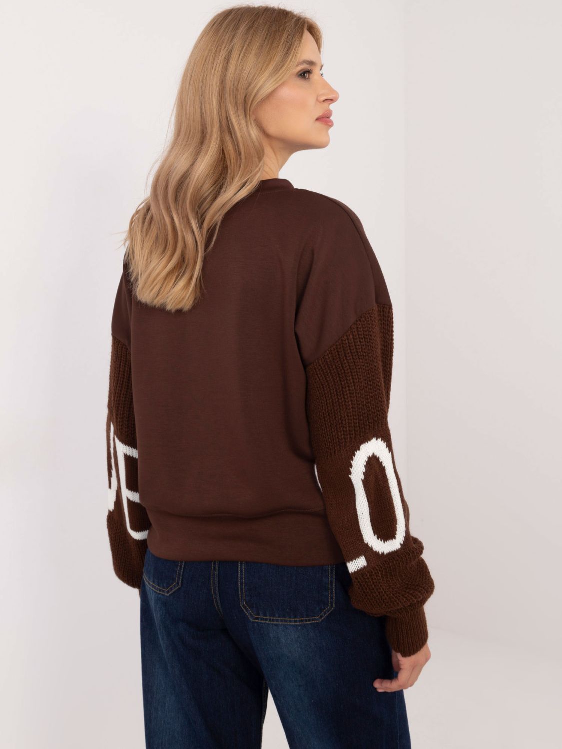 Brown Long Sleeve Sweater