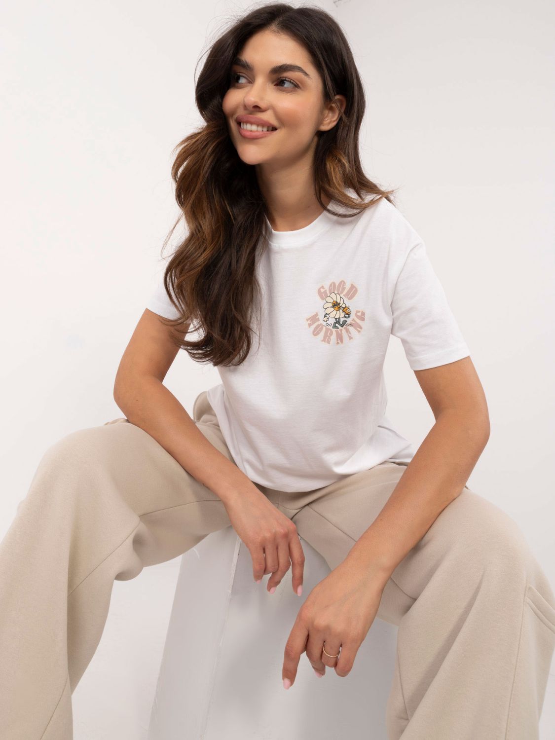 White Short Sleeve Blouse