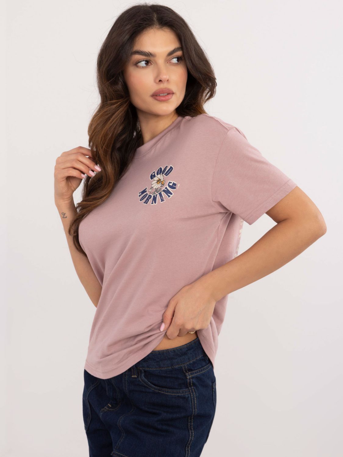 Stylish Blouse in Dark Pink